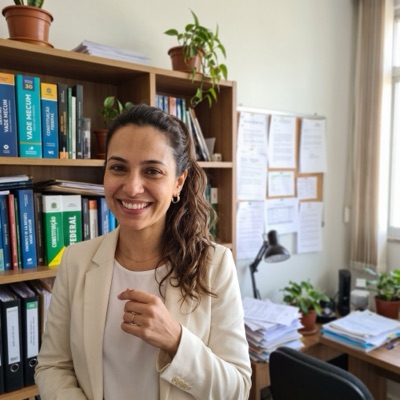 Foto da Helena, atendente do escritório